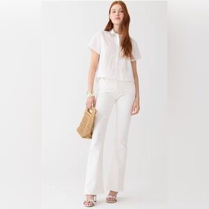 NWOT POINT SUR SKINNY FLARE Womens Flare Legs Corduroy Pants‎ Size 29 off white